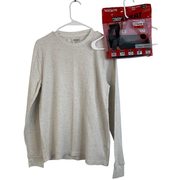 Old Navy & 32 Degrees Mens Thermal Top & Bottom Set M Base Layer 8205 - Picture 5 of 10